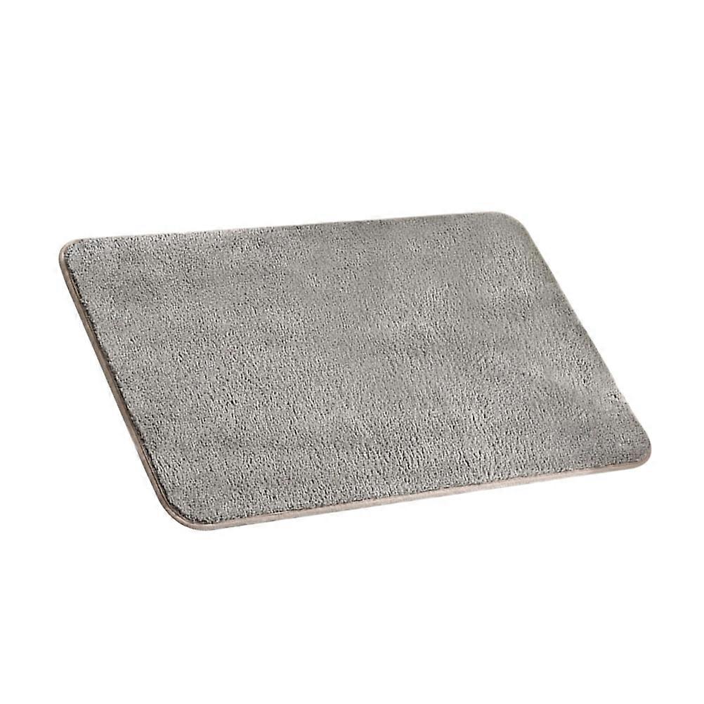 Bathroom Cushion Water Absorption Floor Rug Function 2Pcs Grey