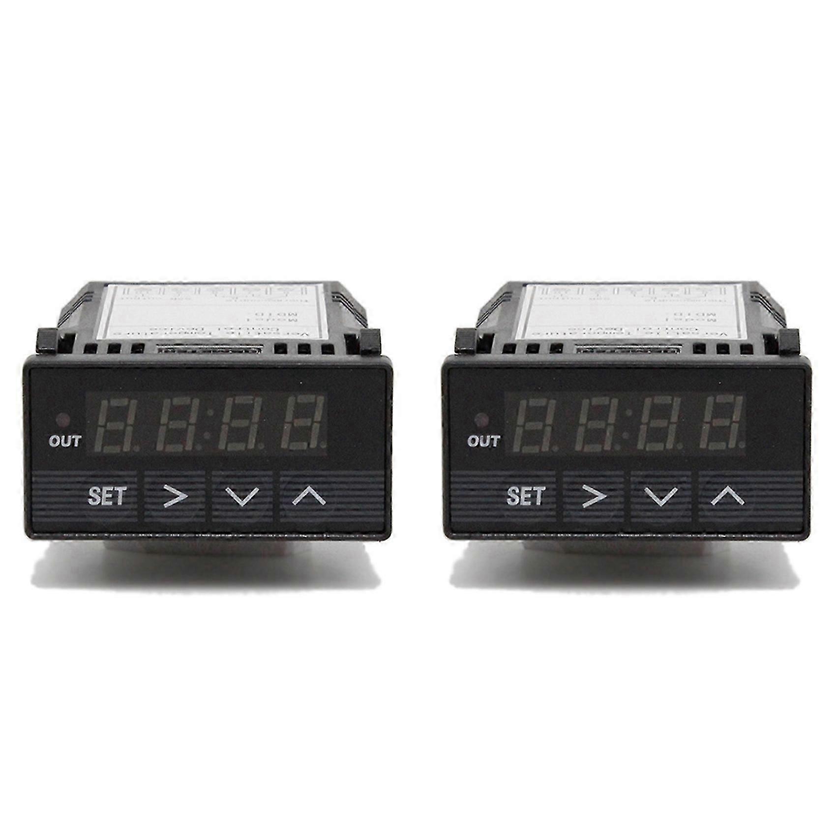 2X XMT-7200 48x24mm Programmable Digital PID Temperature Controller with Built-in 5A Solid State Relay XMT7100 PT100