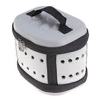Pet Carrier Dog Carrier for Outdoor Use with Breathable Mesh Mini Grey