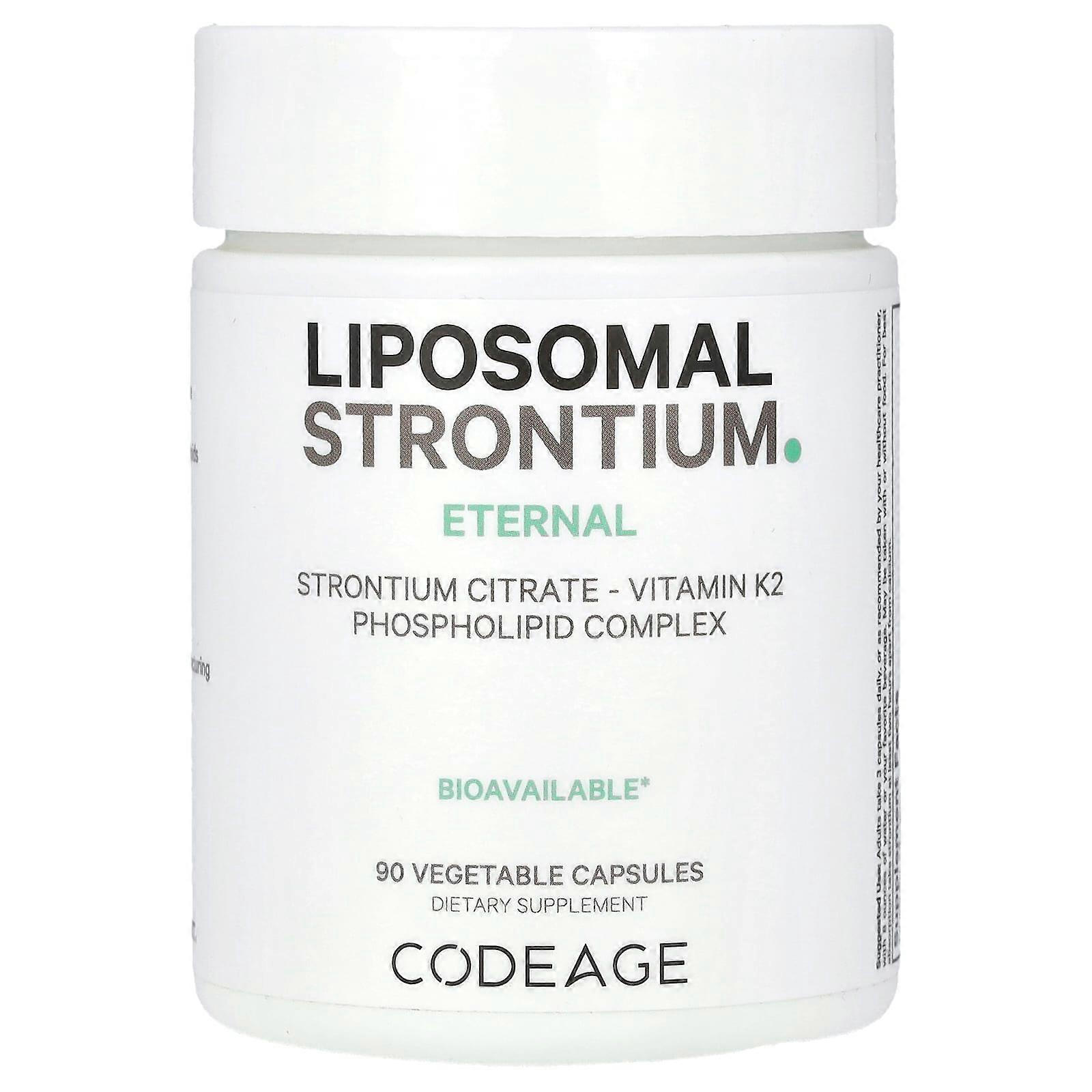 Codeage, estroncio liposomal, 90 cápsulas vegetales