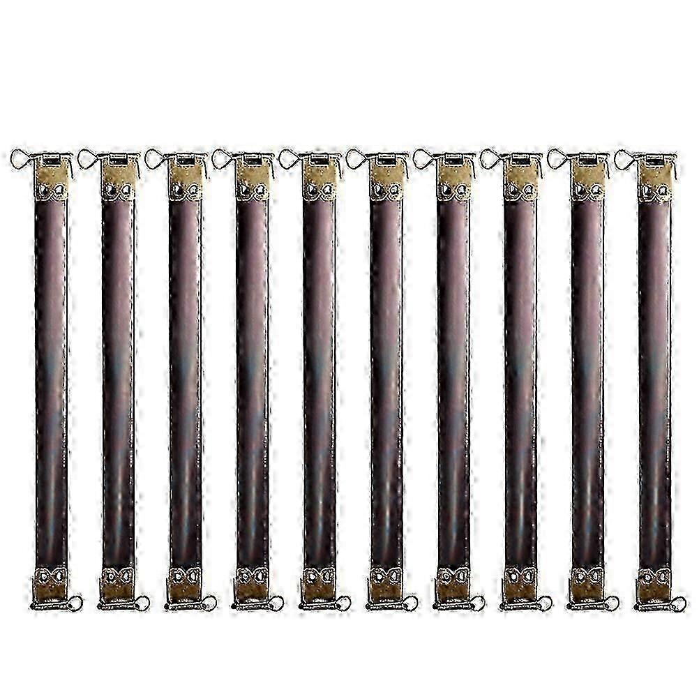 Metal Internal Flex Frames for Handbag Hinges 10Pcs Dark Brown Clips