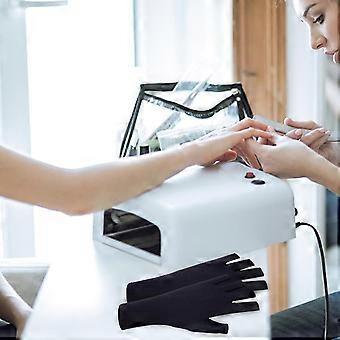 UV-Schutzhandschuhe für Gel-Maniküre, fingerlose UV-Schutzhandschuhe, UV-Handschuhe für Damen, Maniküre und Nageldesign, Sonnenschutzhandschuhe