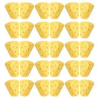 40pcs Mini Cheesecake Faux Cheesecake Cheesecakes Cheesecakes de Plástico Cheesecakes Peça Central Decorativa Artificial Sobremesa Queijo Brinquedo