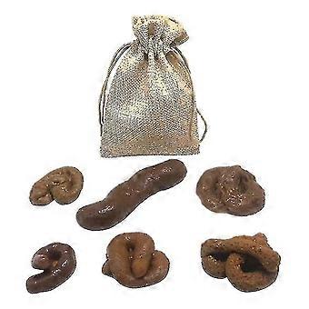 1 Set van Imitatie Poep Speelgoed Decoratieve Poep Props Prank Plaything (chocolade)