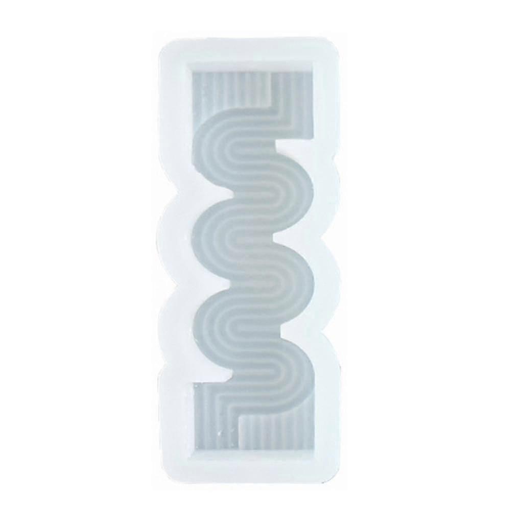 Wavy Shape Silicone Casting Molds for DIY Candle Making