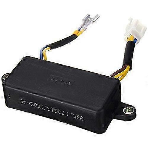 Avr Automatic Voltage Regulator compatible with 2-3Kw Single Phase Gasoline Generator Black