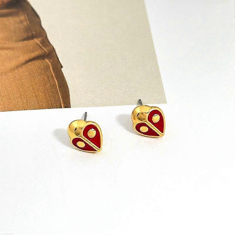 Spring 2024 Sweet Ladybug Stud Earrings Versatile Earrings