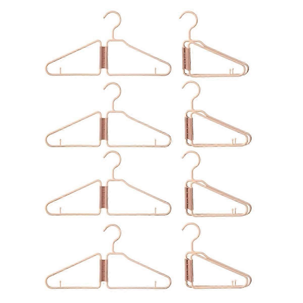 8Pcs Foldable Hangers, Plastic Foldable Hangers, ()