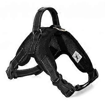 Laisse pour chien avec poignée, facile à contrôler, respirante, sangle de poitrine réglable, adaptée aux grands chiens avec laisse en nylon