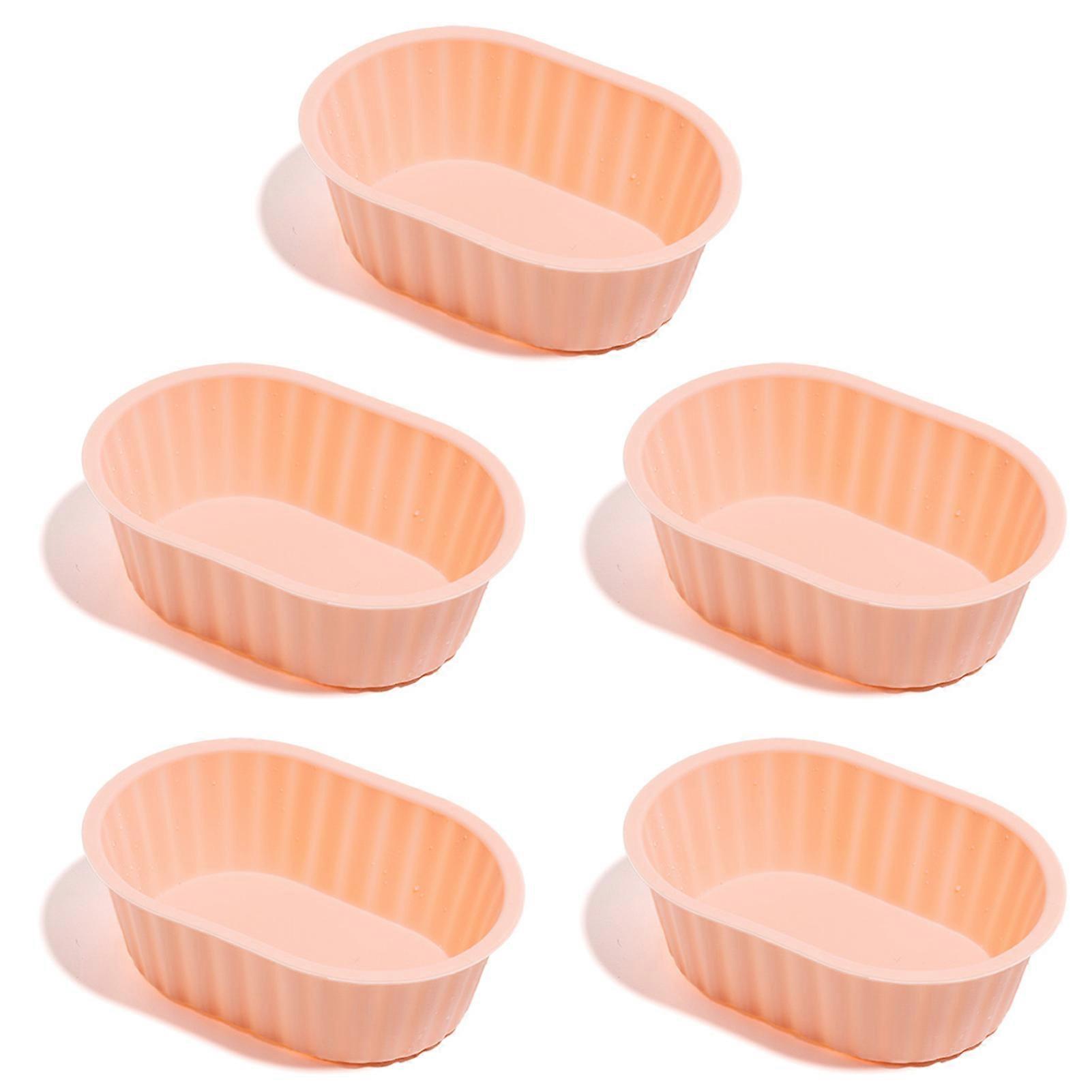 5pcs Silicone Bread Pan Multifunctional Snack Fruit Holder Kichen Accessory
