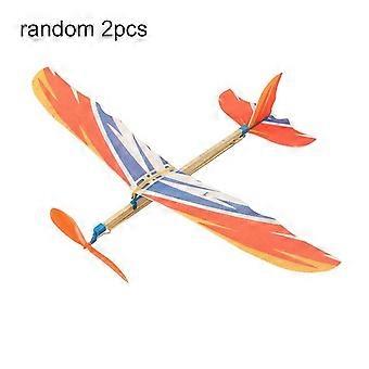 Esperimento aeroplano modello mano gettare bambini bambini regalo aereo giocattolo elastici potere schiuma aereo aliante volante