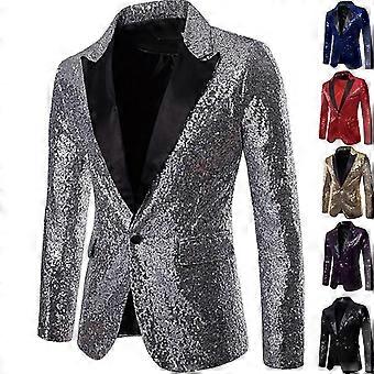 Men's Sequined Casual Blazer