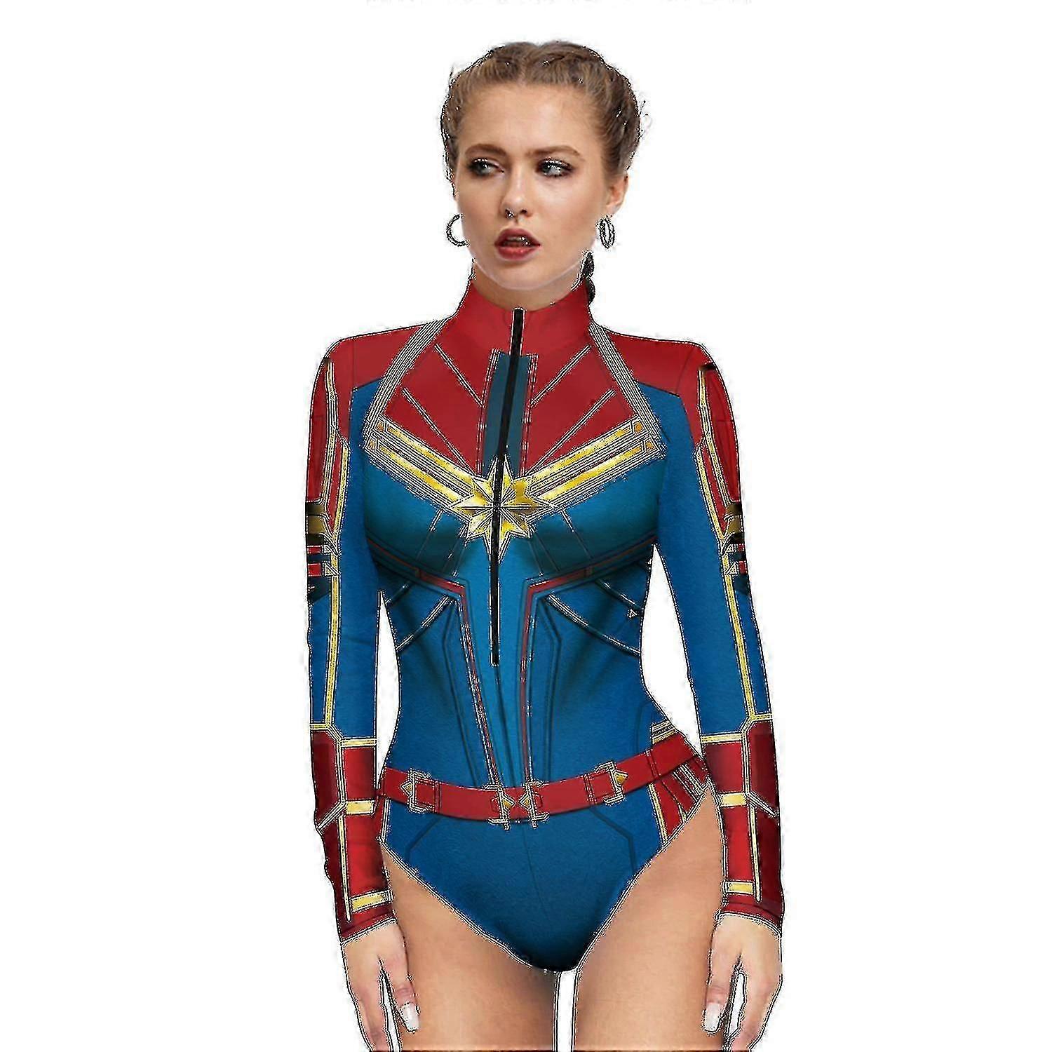 Women's Halloween Costume Sexy Superhero Suit Spider-Man Party Disguise