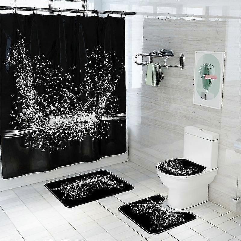 Mng Toilettenmatten-Set mit gewelltem Wassertropfen-Print