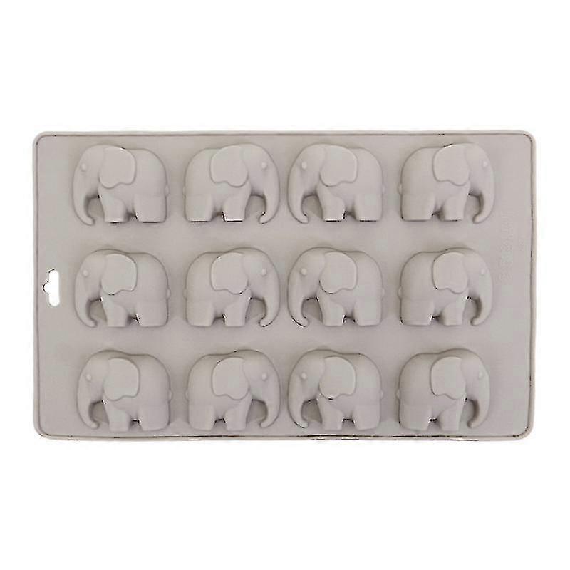12 Loch Elefantenform Mousse Mold