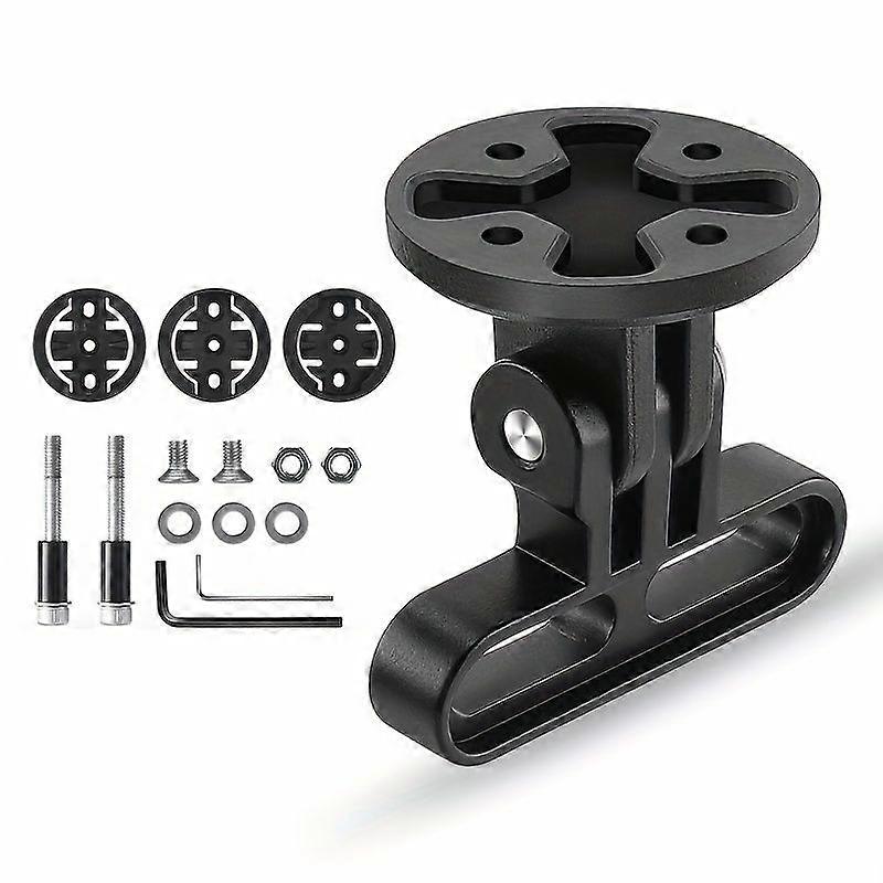 Bicycle Computer Stem Mount Bracket, Adjustable Speedometer Holder with Action Camera Adapter