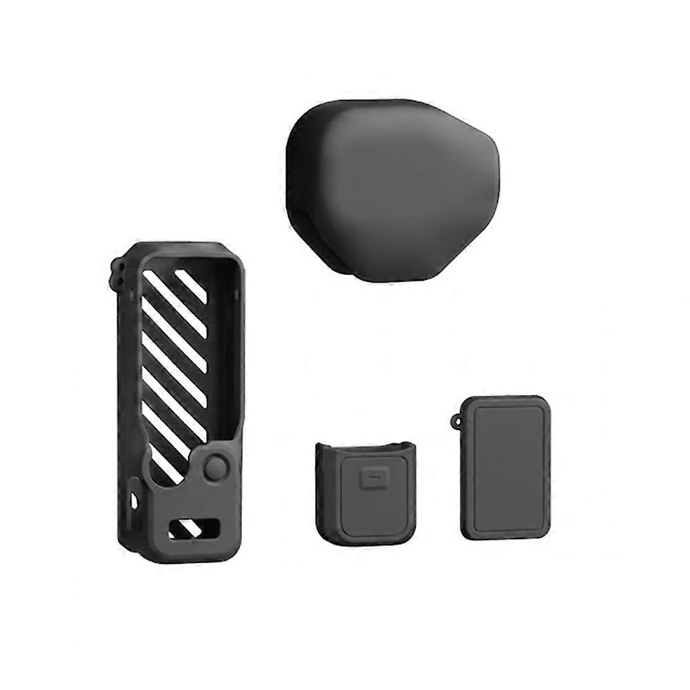 Silicone Protective Case Set for DJI Pocket 4P Scratch-Resistant Shock-Resistant Protective Case for DJI Accessories A