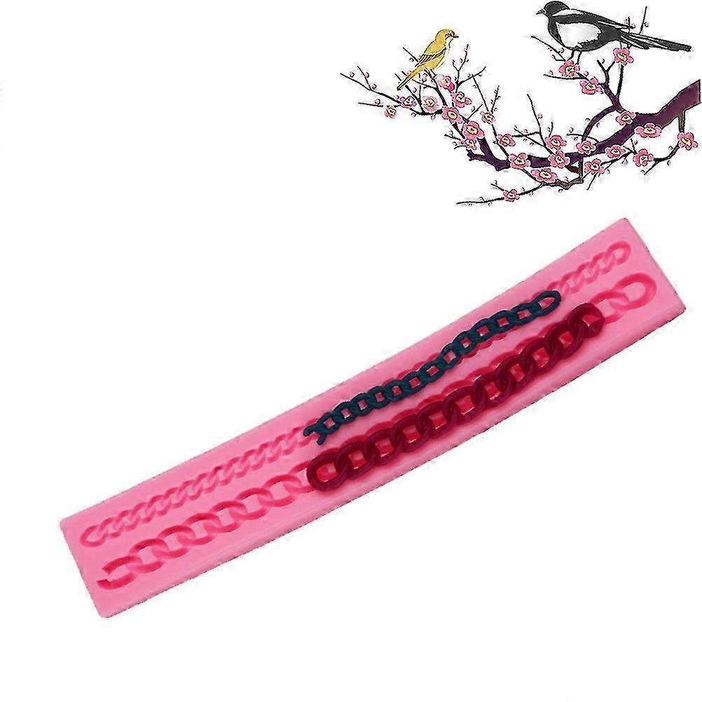 Chain Silicone Mold for Baking & Decoration Pink