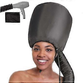 Bonnet Hood Hair Dryer Attachment - Relax, Speeds Up Drying Time at Home, Easy to Use for Styling, Curling and Deep Conditioning - Soft, Adjustable, F