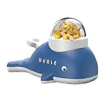 Cartoon Whale Pet Dog Cat Automatic Feeder Anti-slip Base Freeze-dried Launcher Pet Interactive Training Food Dispenser Toys 26-27