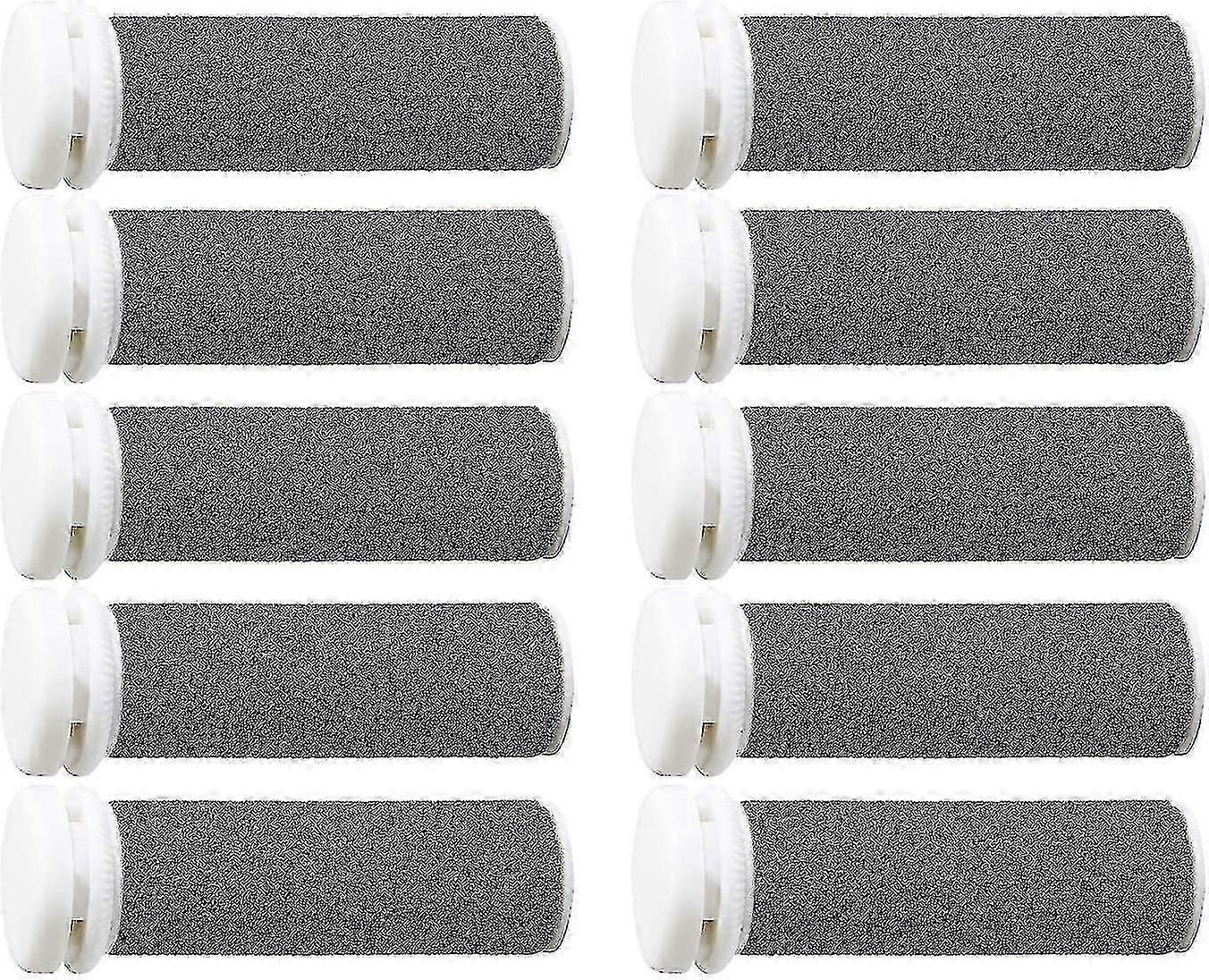 10 Pack Replacement Head Replacement Rollers Compatible With Emjoi Micro For Extremely Rough And Hard Skin.