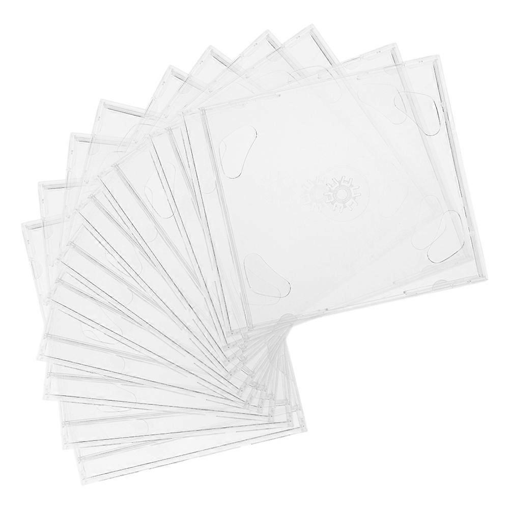 10pcs CD Box CD Containers CD Disc Storage Organizers DVD Boxes Disc Cases