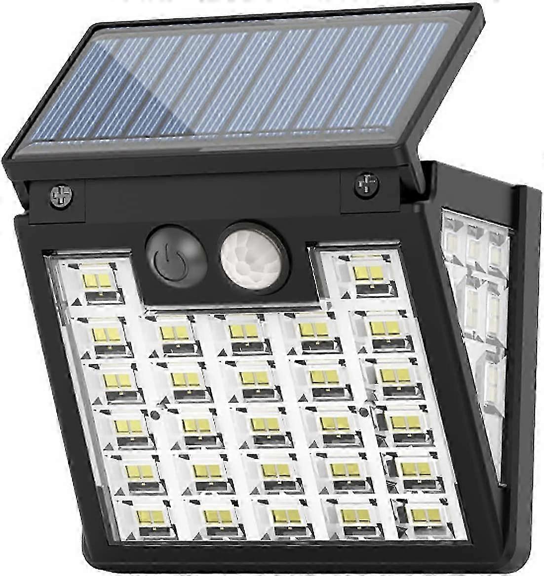 Outdoor solar light with led motion sensor wall 3 lighting modes
