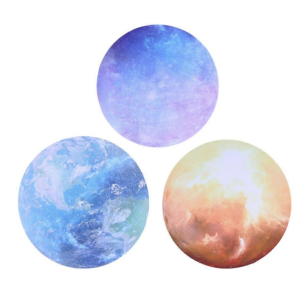 Mouse Pad Creative Round Mat for Computer Use 3Pcs Pack