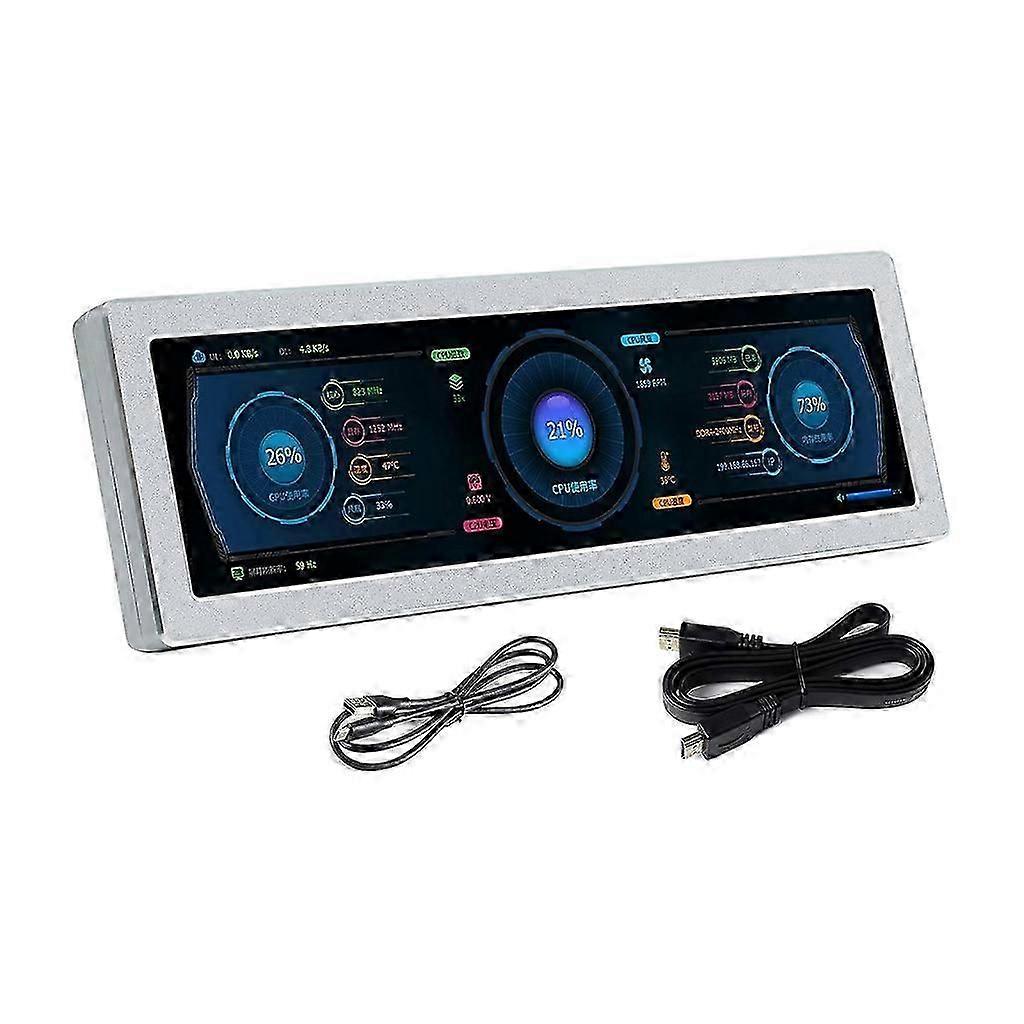 8.8-Inch HDMI-Compatible IPS Screen with Built-in Speaker for Raspberry Pi Computers
