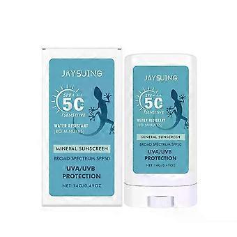 Solskyddsstift SPF 50+++, Solkräm SPF50+ för ansikte och kropp, Vattenfast solskyddsstift, Solkräm med högt skydd i resestorlek, Solskyddsfaktor