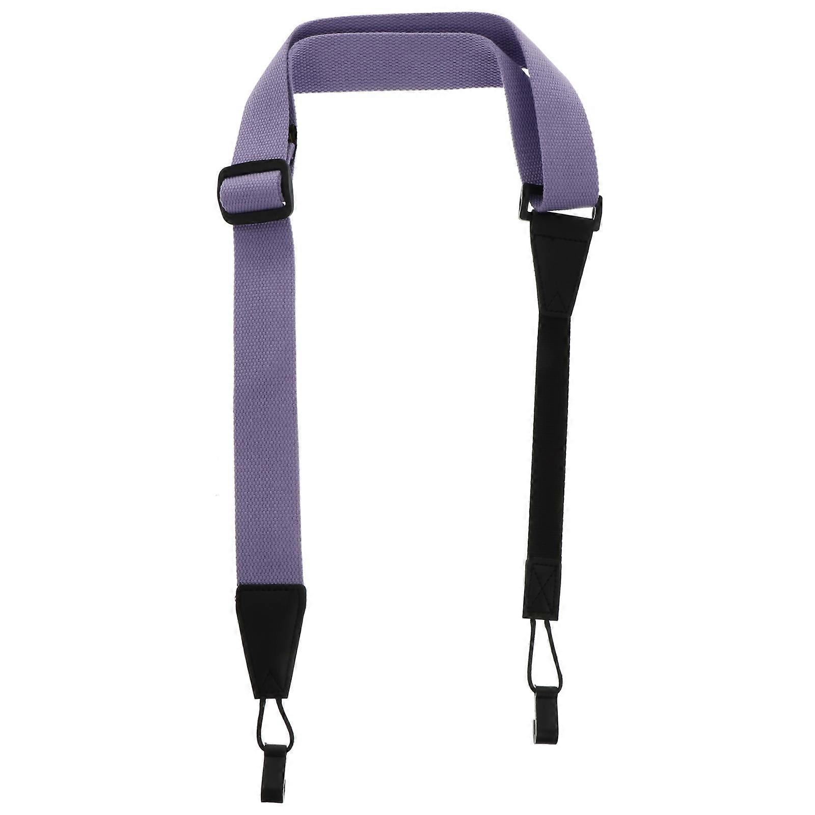 Practical Ukulele Strap Violet Fabric for Instruments 1Pcs Non-Punching Use