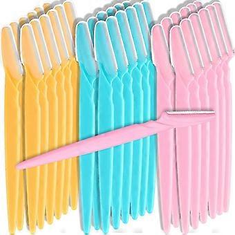 48 stuks gezichts scheermes wenkbrauw scheermes trimmer met precisie cover