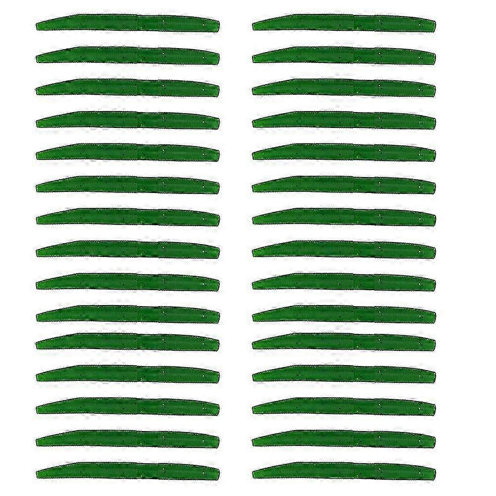 30pcs Wurm Angelköder 10cm Silikon Angelköder Grün