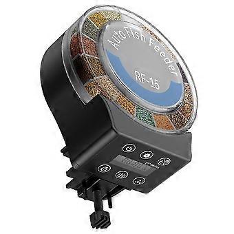 Automatischer Fischfutterautomat für Aquarien mit Urlaubszeitschaltuhr, einstellbarem Futterspender, intelligenter automatischer Aquarium-Fischfutterautomat, 15 x 7 ml DOC