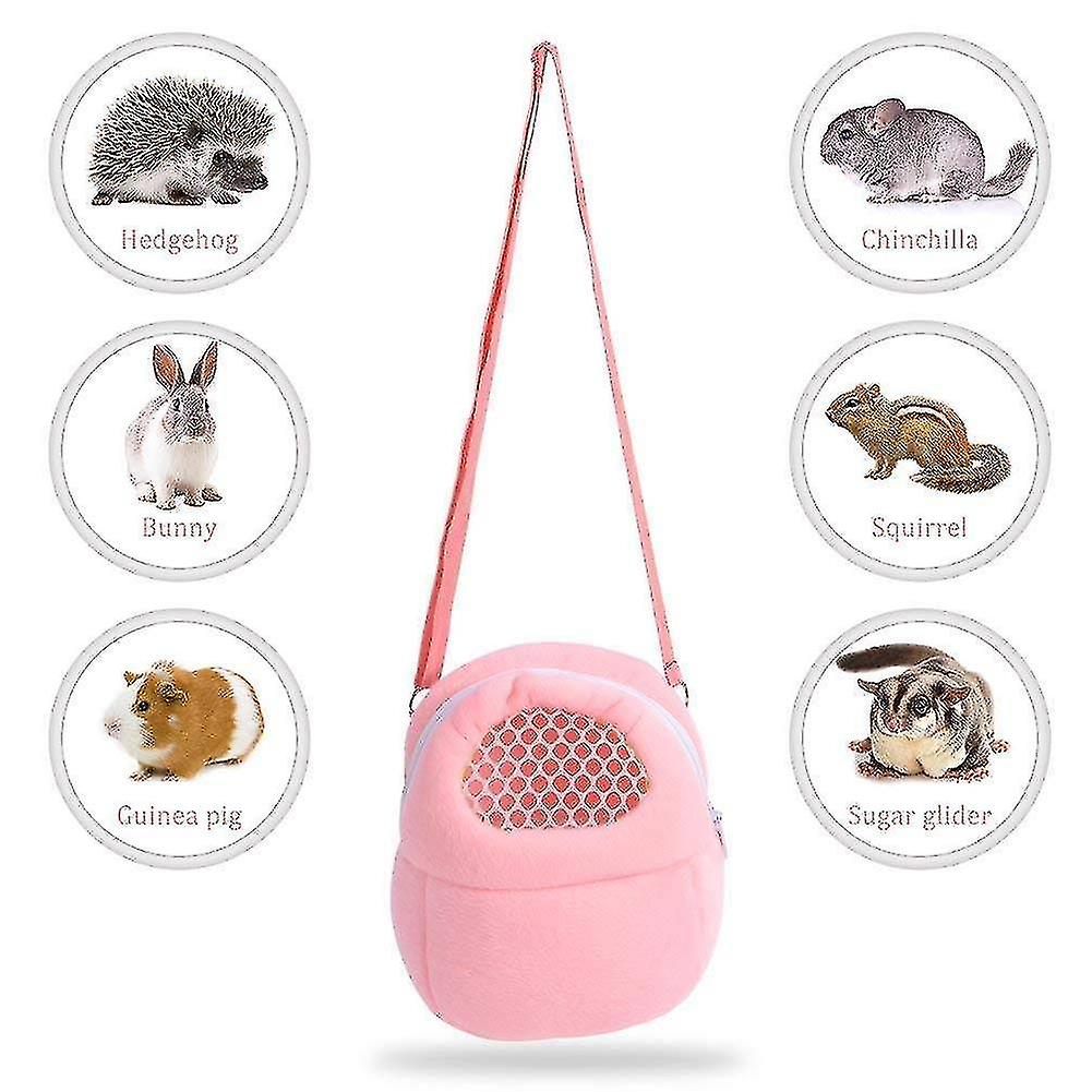 Small Pet Backpack Rabbit Cage Hamster Chinchilla Portable Travel Warm ...