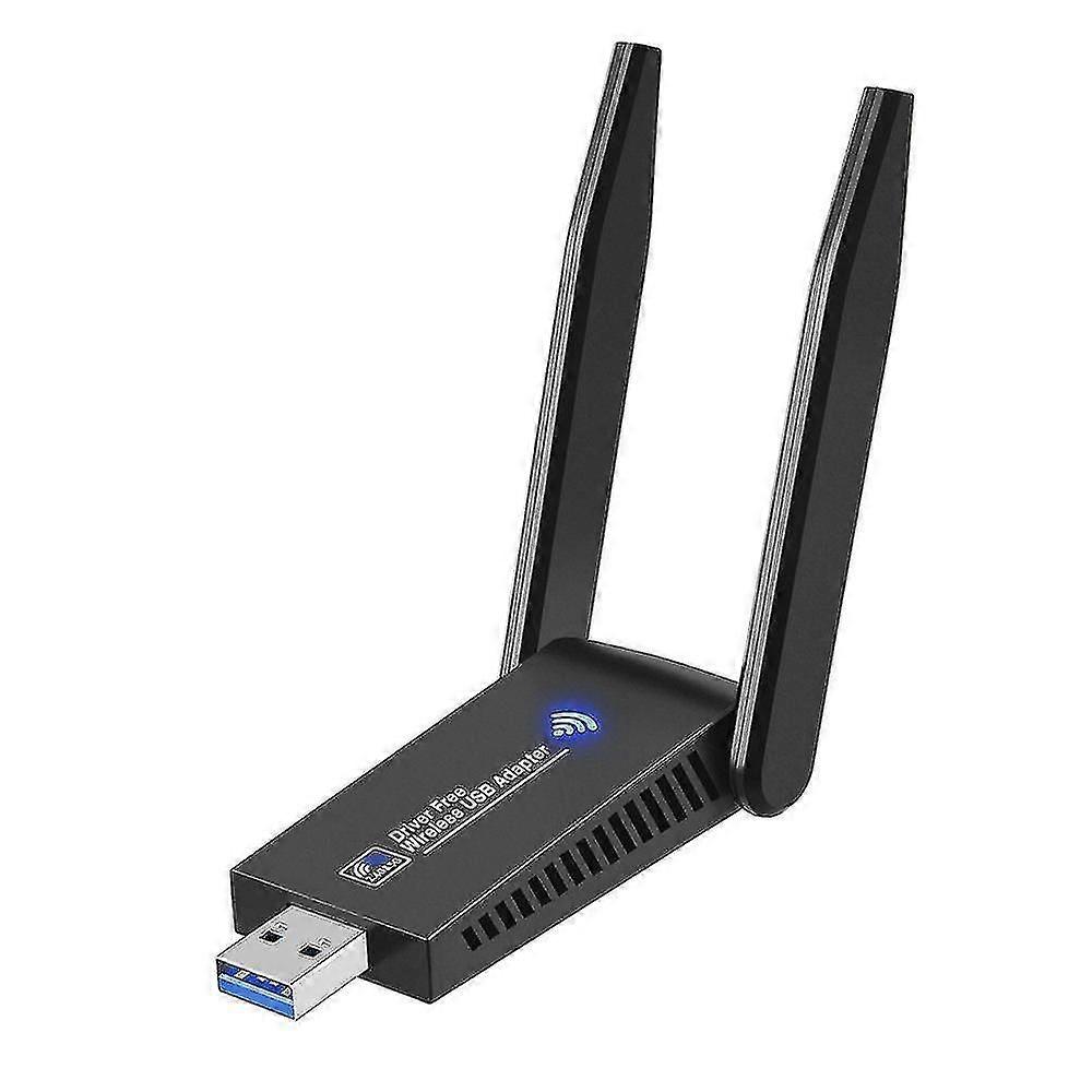 USB 3.0 WLAN Adapter Compatible with PC, 1300 Mbit/s Speed