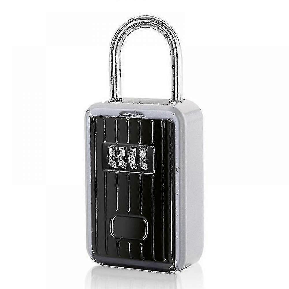 1 Piece Secure Key Box Wall Mounted Key Box With 4 Digit Numeric Code, Extra Large Lock Box Outdoor Key Safe With Handle