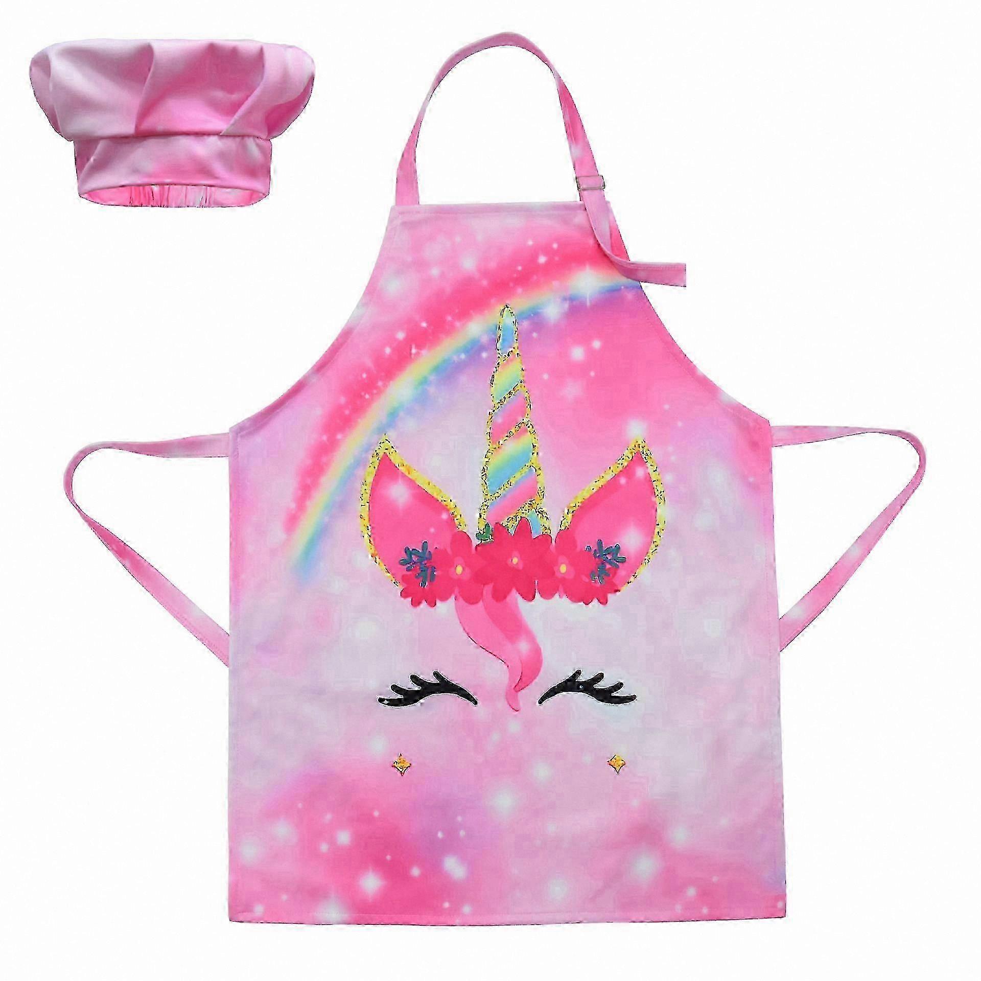 Rainbow Unicorn Kids Apron Medium