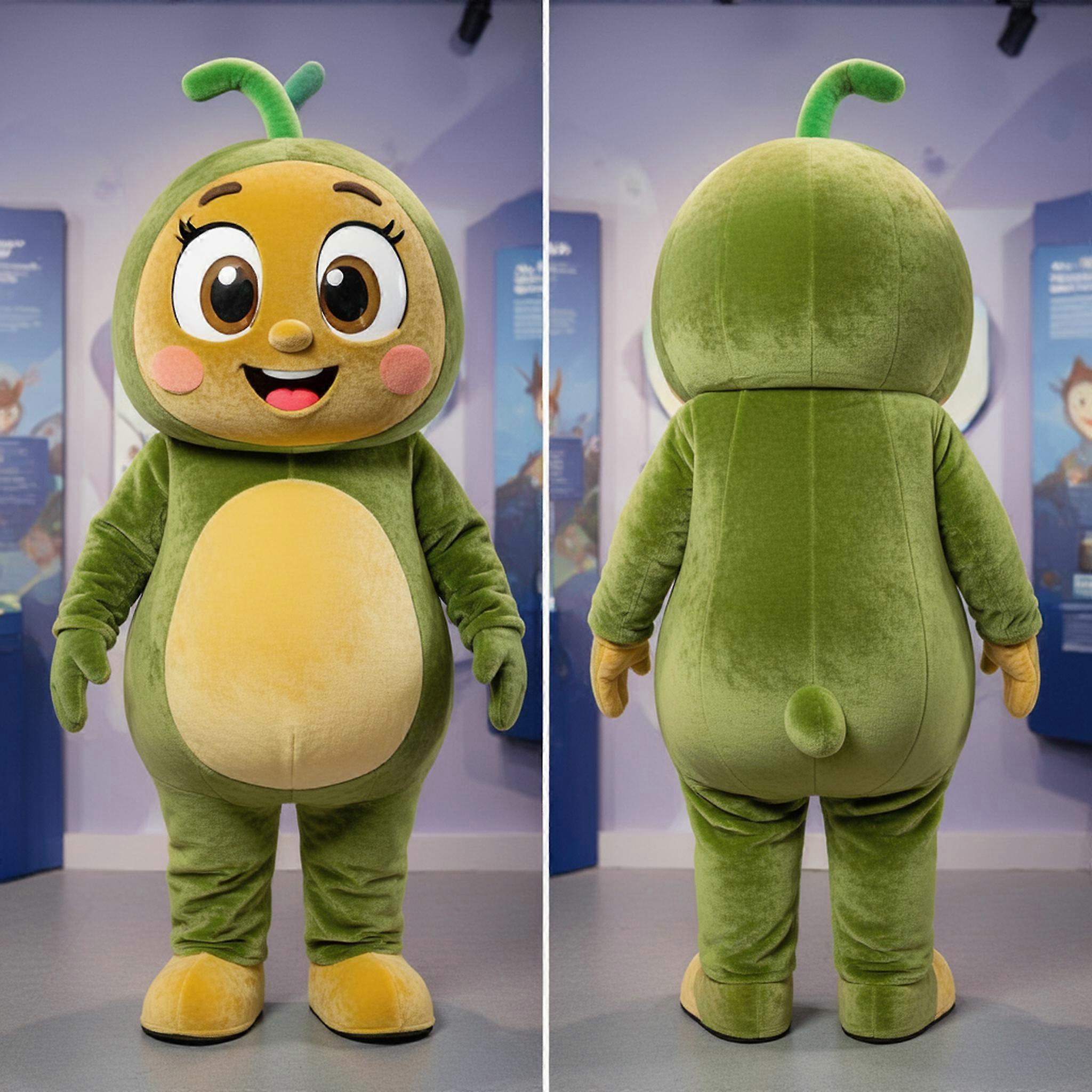 MASTICOT Olive Green Playful Mascot