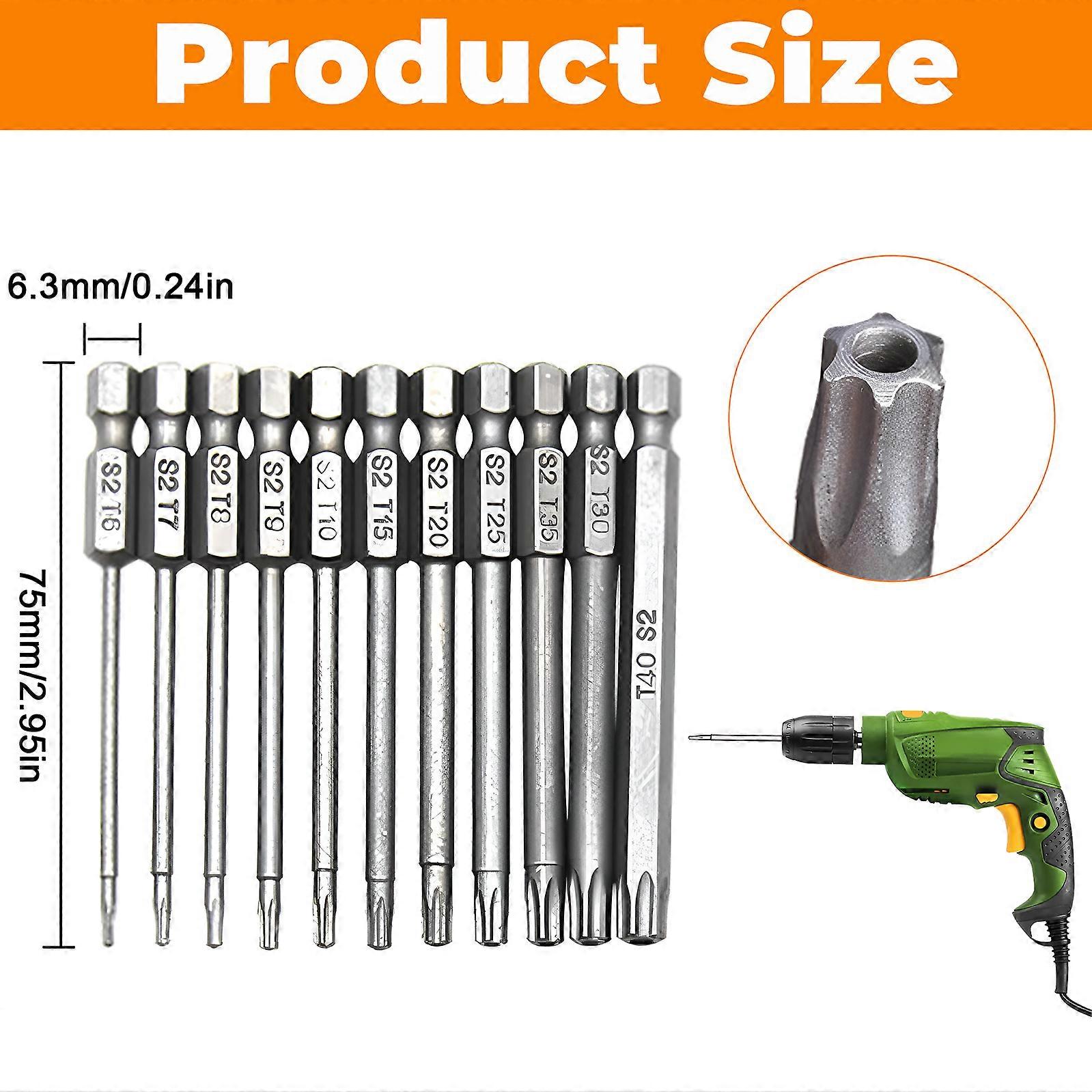 Torx Head Magnetic Screwdriver Bit Set