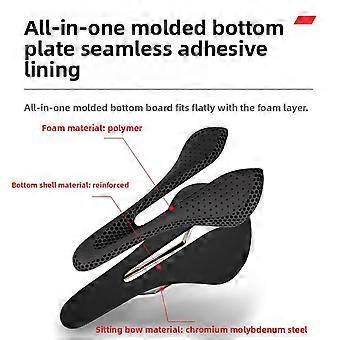 3D Printed Bike Seat Hollow Cushion Cr Molybdenum Steel Bow Lightweight Bicycle Saddle for Road Mountain Bikes