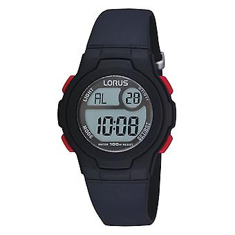 Lorus relógios relógio de criança de quartzo digital com pulseira de borracha R2313EX9