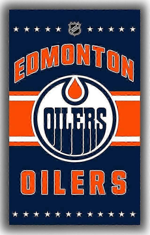 Flag Edmonton Hockey Team Memorable