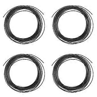 4pcs 10M ABS 3D 1.75mm Printer Filament for 3D Scribble Pen Printers - Black-WHBYV