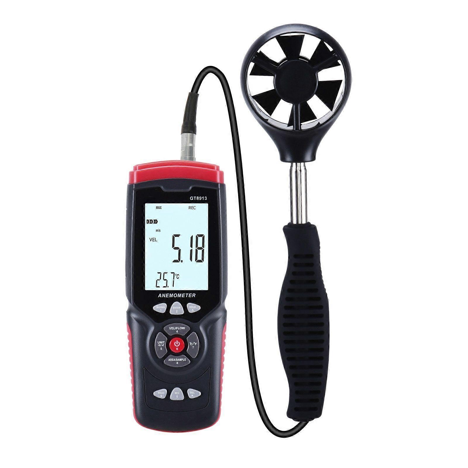 BENETECH GT8913 Handheld Digital LCD Hot Wire Anemometer