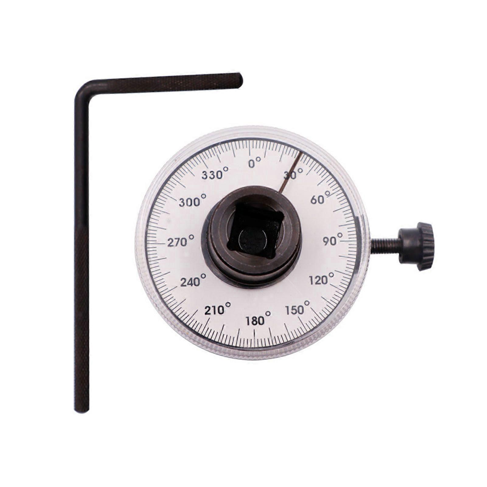 Torque Angle Gauge 1/2in 360 Precision Angular Tightening Clear Scale Adjustable Angle Measuring Tool