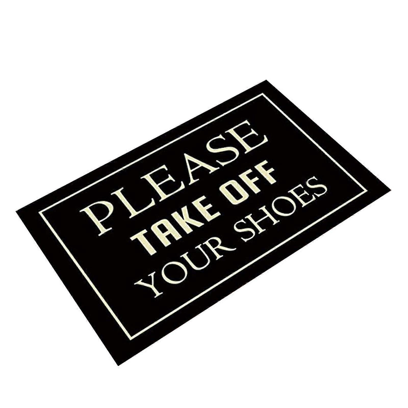 Take Shoes Off Non-Slip Mat
