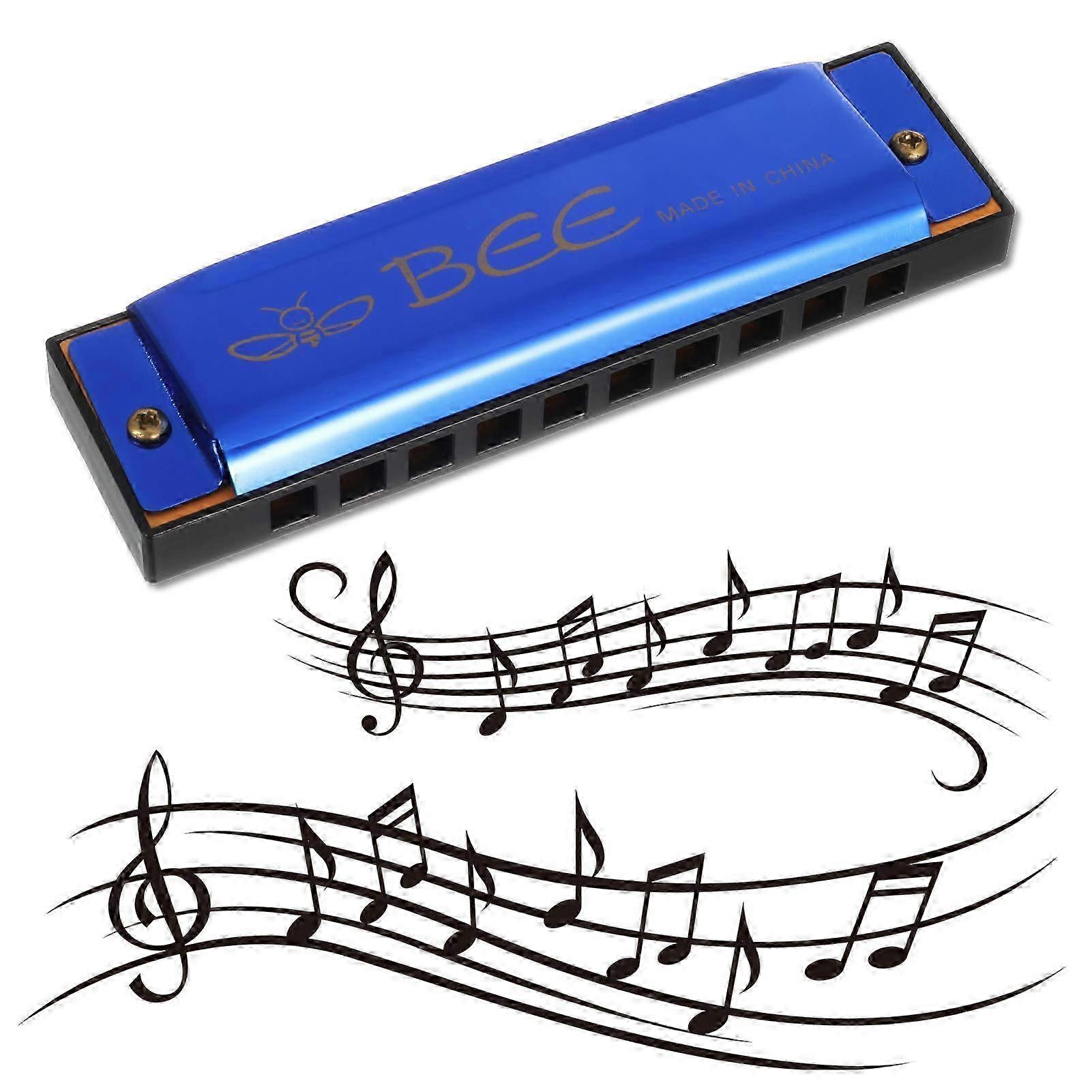 Diatonic 10-Hole Stainless Steel Harmonica