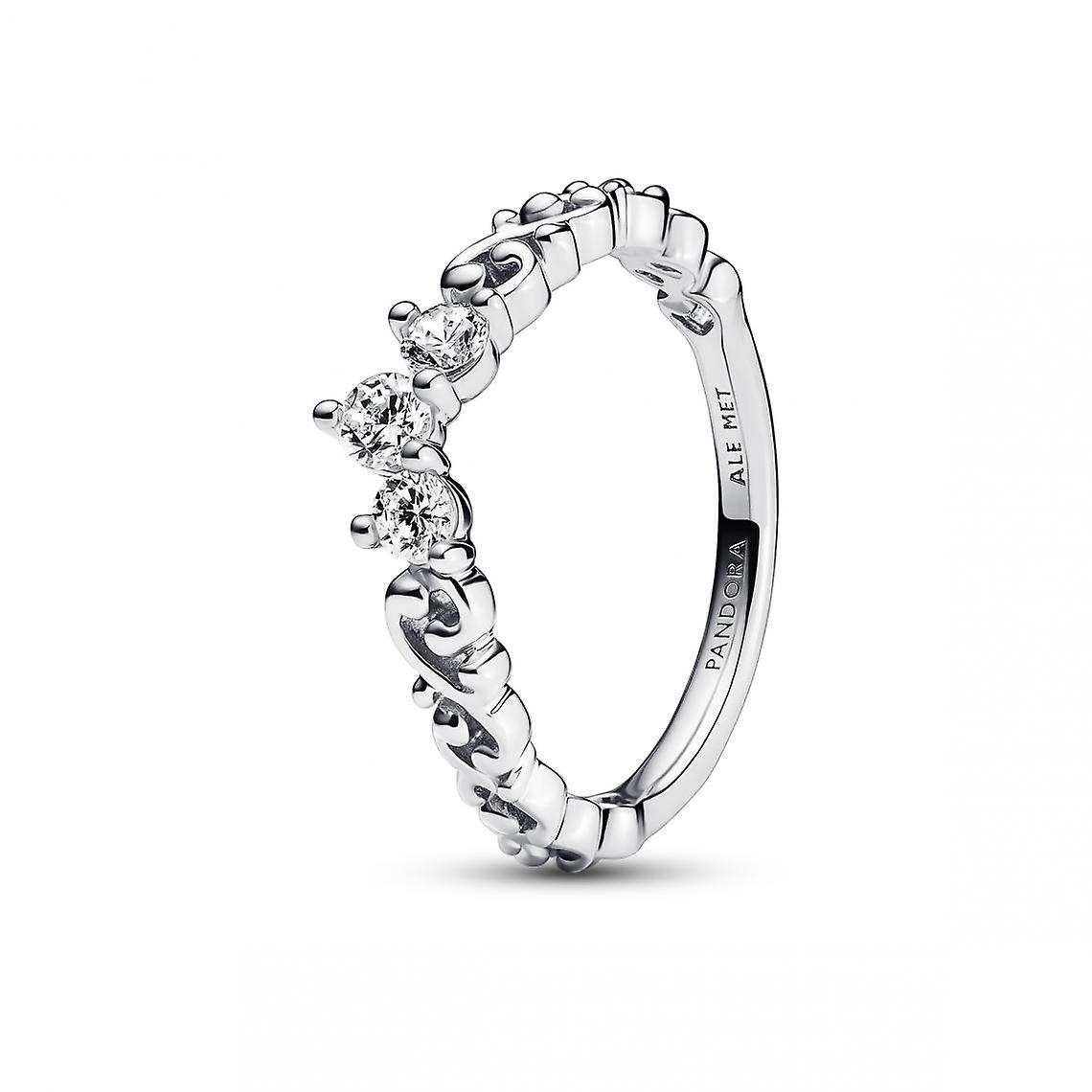 Silberner Volute Royale Tiara Ring