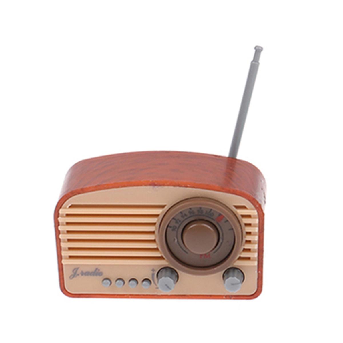 1/12 Miniature Radio Model Simulation Home Appliance Furniture Mini Doll House Decor Accessories, B